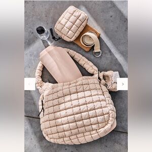 👛⛅️Authentic Free People Quilted Carryall Bag 🧘‍♀️